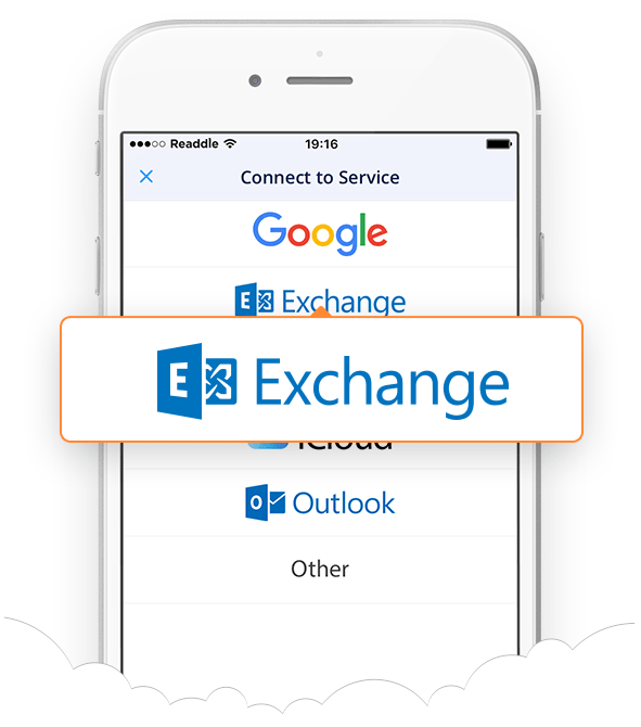 Exchange on an iPhone